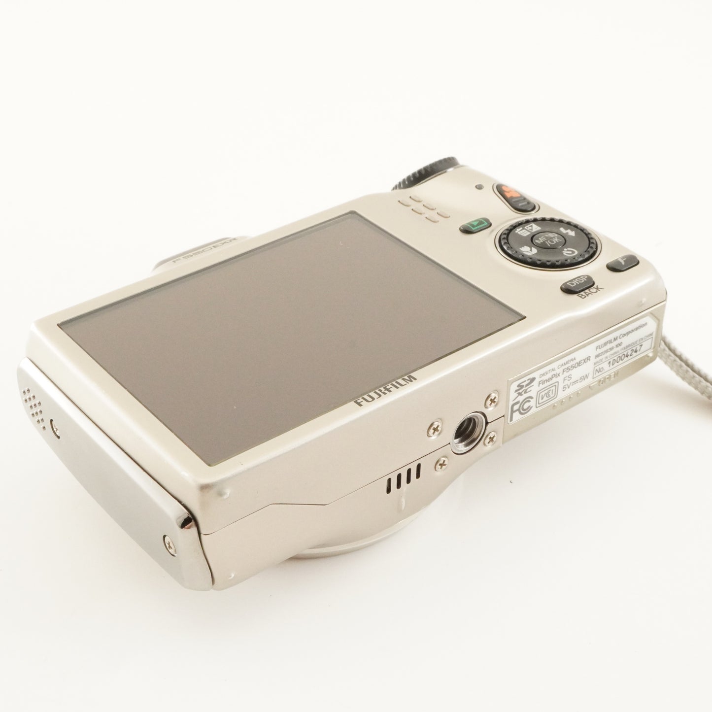 FUJIFILM FINEPIX F550 EXR Silver & 4GB SDHCCard Digital Camera from Japan #12386