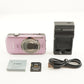 Canon IXY DIGITAL 930 IS Pink & 4GB SDHC Card Digital Camera from Japan #12419
