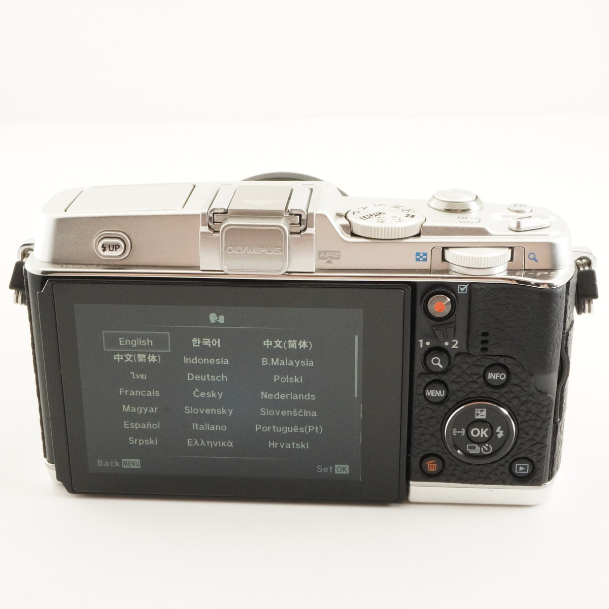 2,696 Shot / OLYMPUS PEN E-P5 Silver +14-42mm II R +8GB SDCard from Japan #12432
