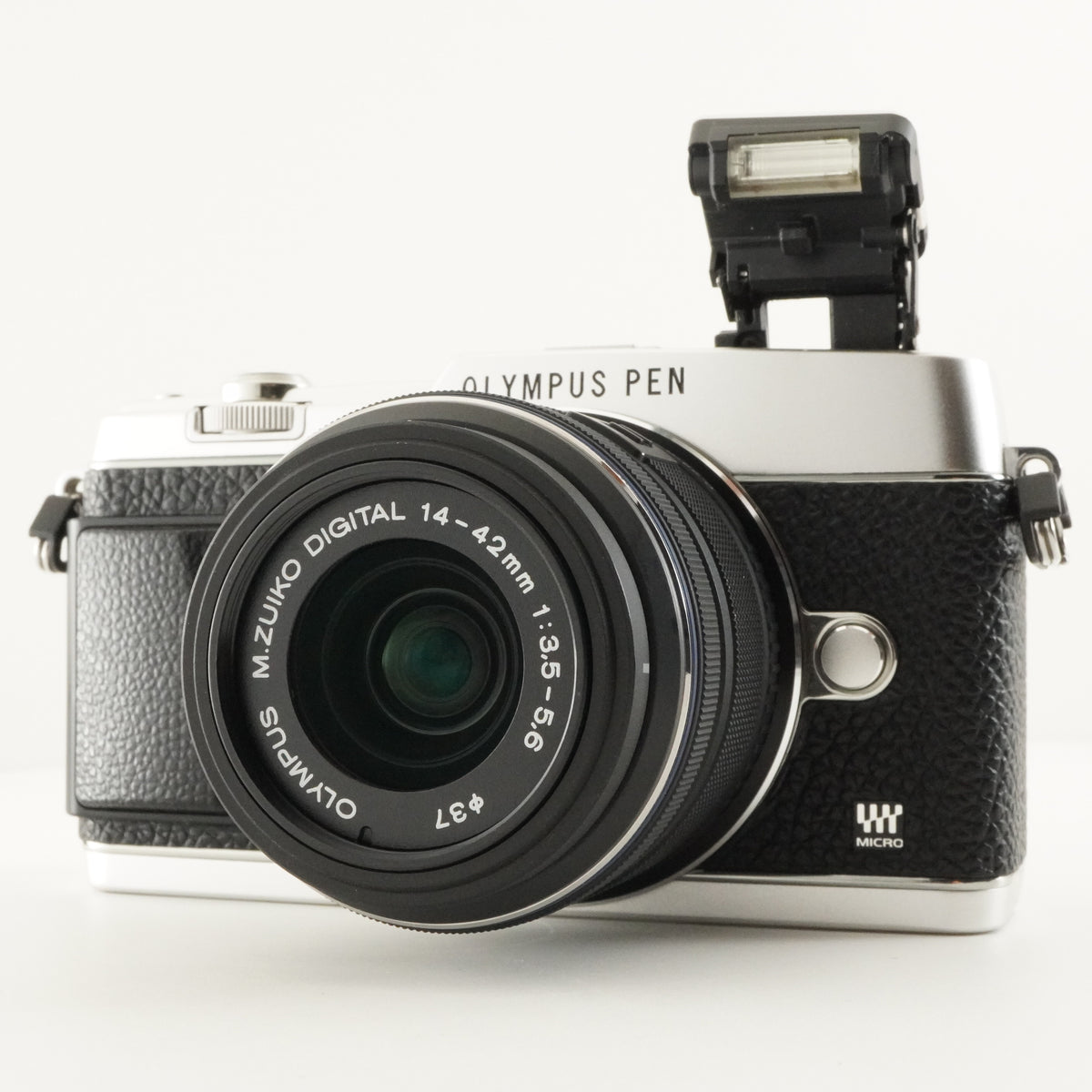 2,696 Shot / OLYMPUS PEN E-P5 Silver +14-42mm II R +8GB SDCard from Japan #12432