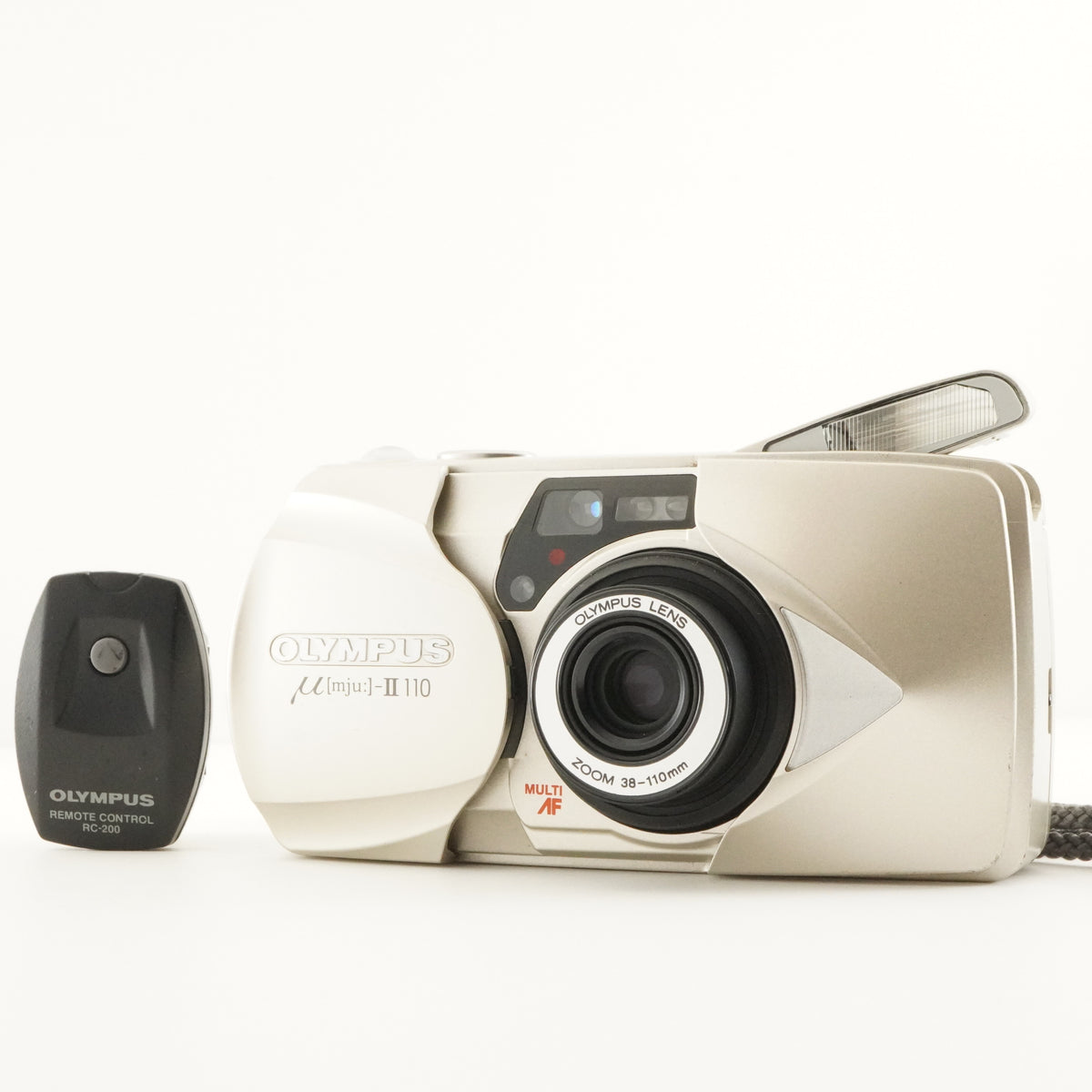 OLYMPUS mju II 110 [mju:] & EC-200 Point & Shoot Film Camera from Japan #12456