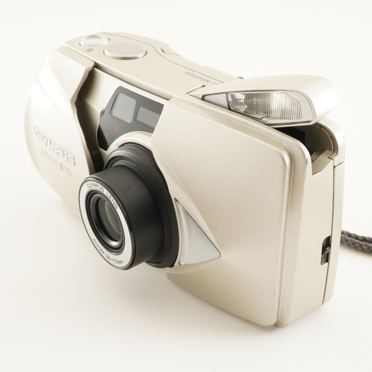 OLYMPUS mju II 110 [mju:] & EC-200 Point & Shoot Film Camera from Japan #12456