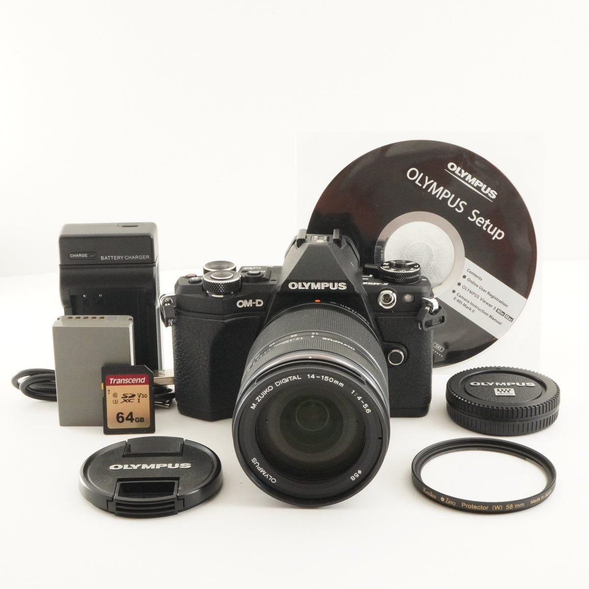 2,932 Shots/ OLYMPUS OM-D E-M5 II + 14-150mm II + 64GB SDCard from Japan #12594