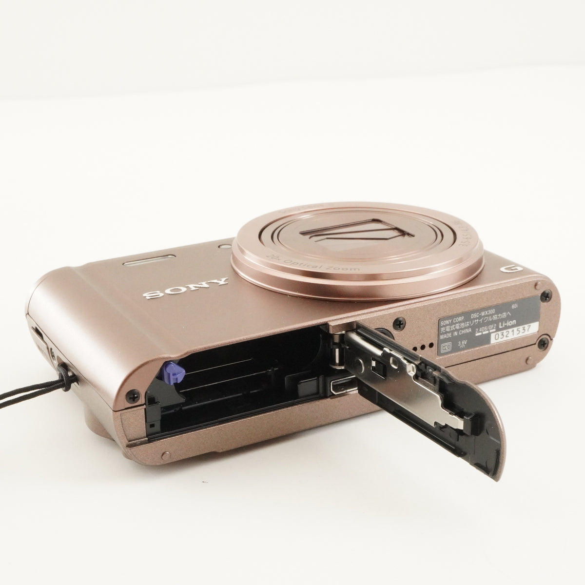 SONY Cyber-shot DSC-WX300 Brown & 4GB SDHC Card Digital Camera from Japan #12624