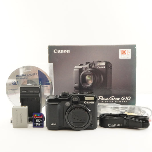 Canon PowerShot G10 In Box & 8GB SDHC Card Digital Camera from Japan #12632