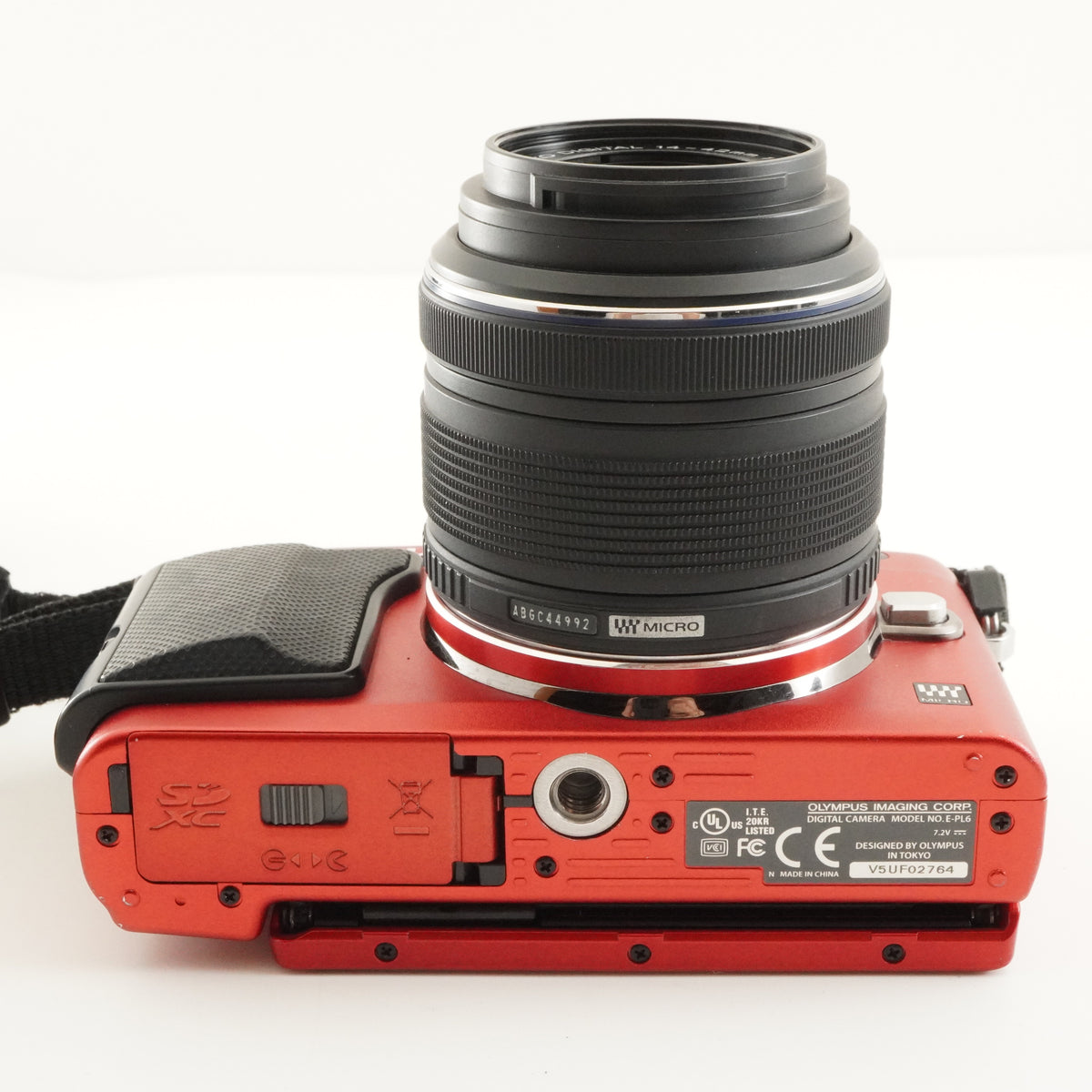 4,595 Shots/ OLYMPUS PEN E-PL6 Red 14-42mm II R + 4GB SDCard from Japan #12728