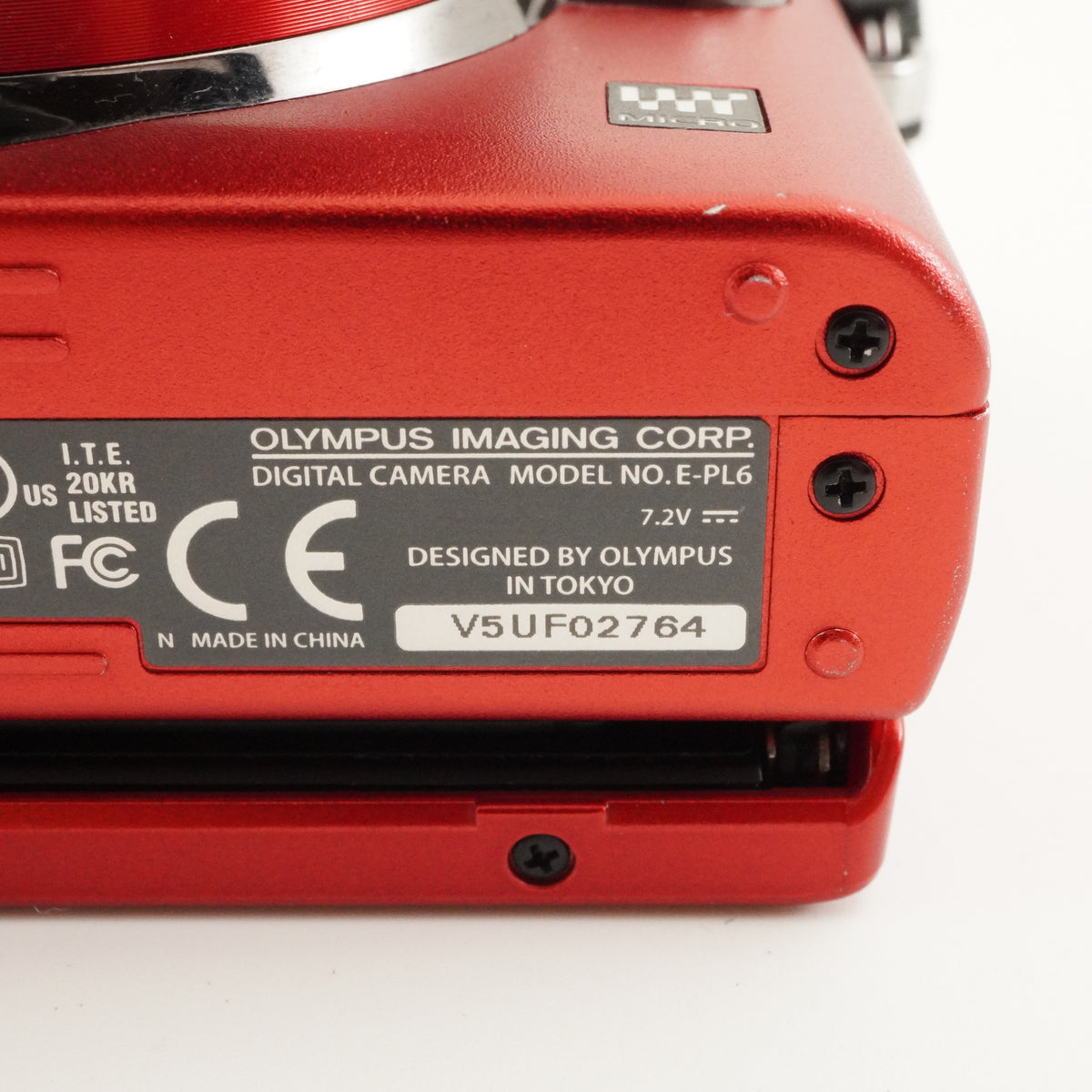 4,595 Shots/ OLYMPUS PEN E-PL6 Red 14-42mm II R + 4GB SDCard from Japan #12728