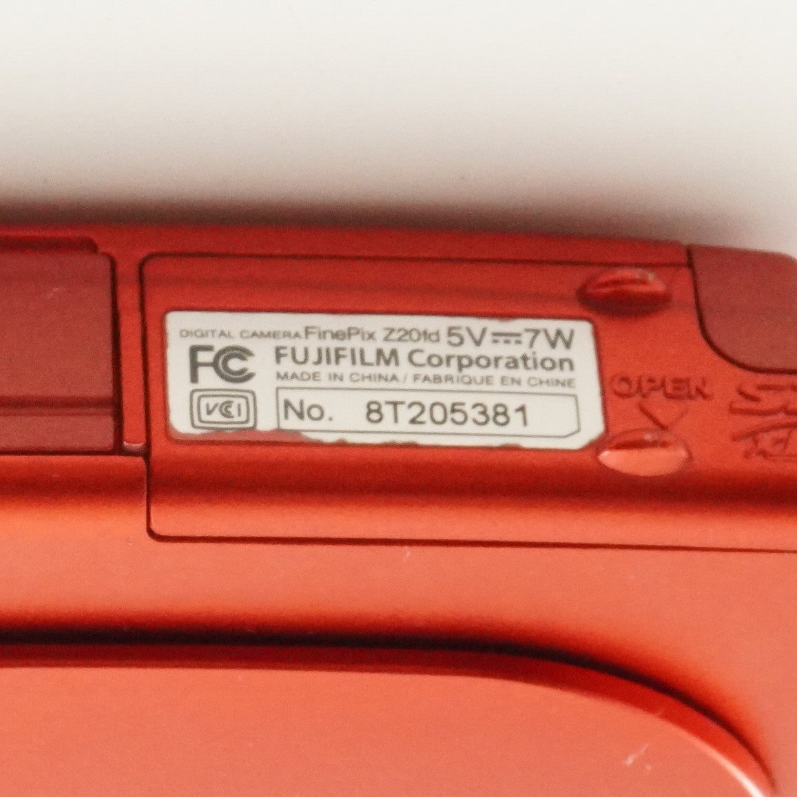 FUJIFILM FINEPIX Z20fd Red In Box + 2GB SDCard Digital Camera from Japan #12730