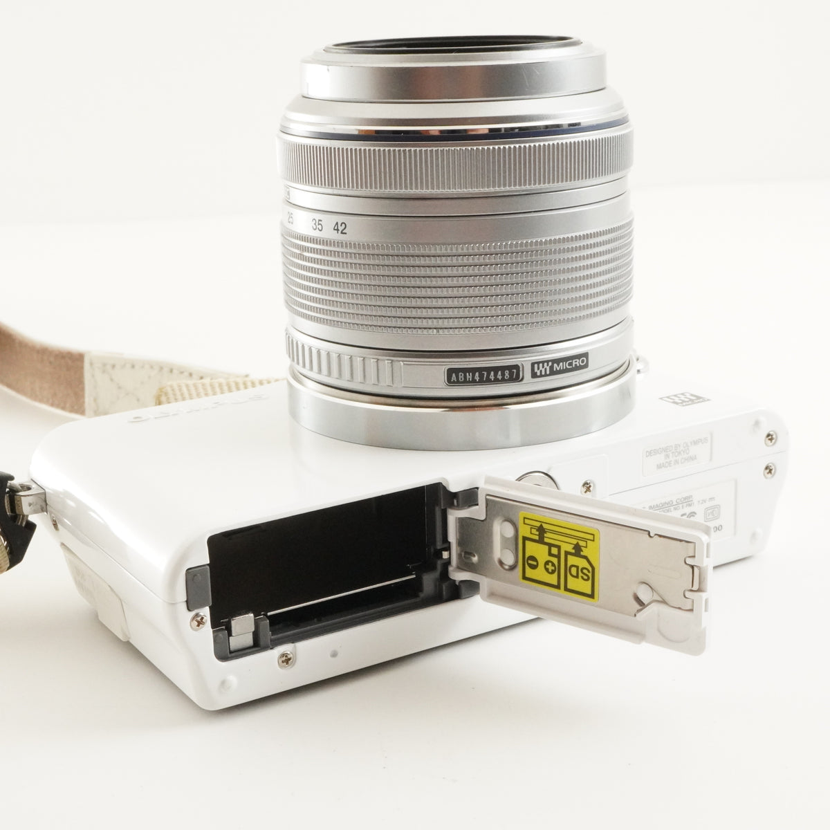 1,897 Shots/ OLYMPUS PEN Mini E-PM1 White 14-42mm +4 GB SDCard from Japan #12749