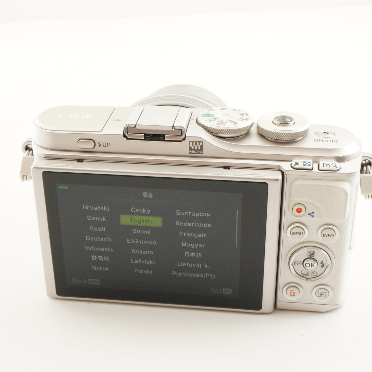 4,679 Shots/ OLYMPUS PEN E-PL10 White 14-42mm EZ + 16GB SDCard from Japan #12750