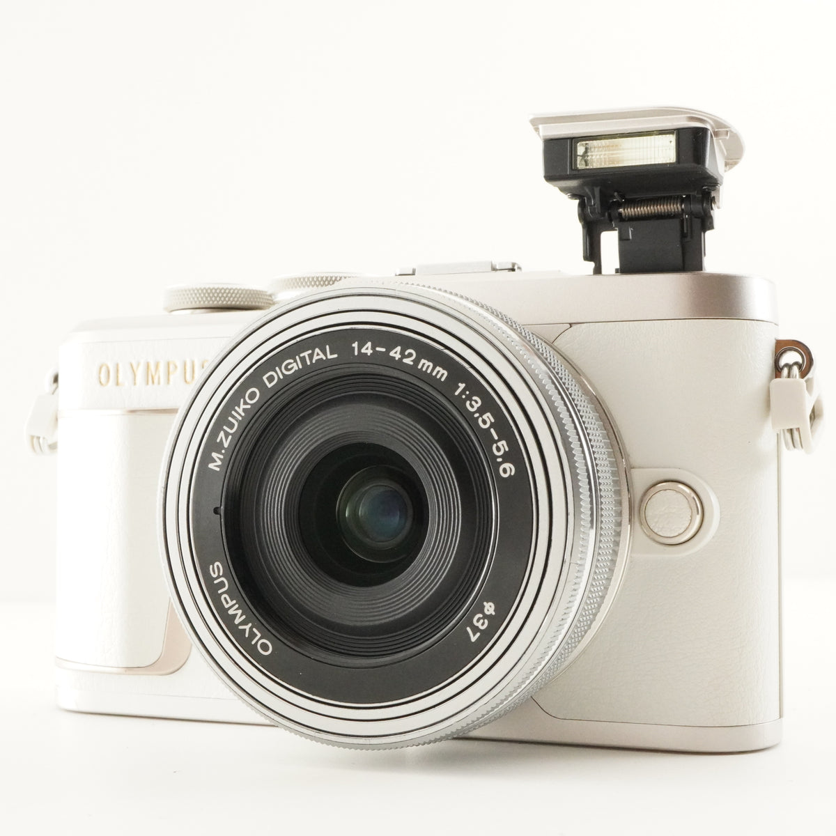 4,679 Shots/ OLYMPUS PEN E-PL10 White 14-42mm EZ + 16GB SDCard from Japan #12750