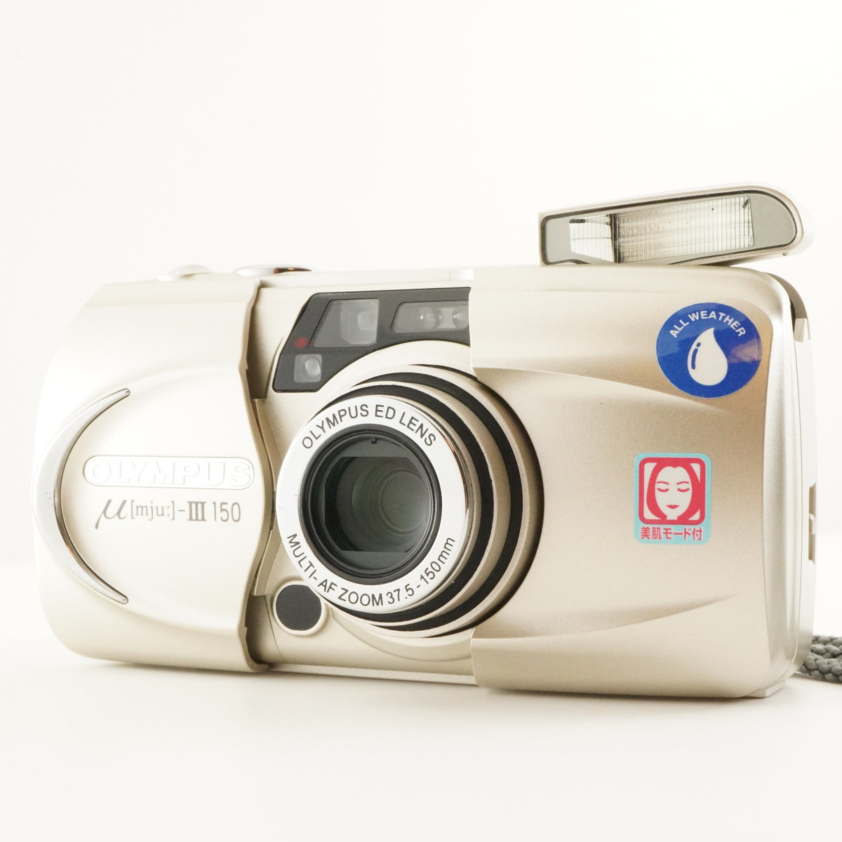 OLYMPUS mju III 150 & Case & RC-200 Point & Shoot Film Camera from Japan #12760