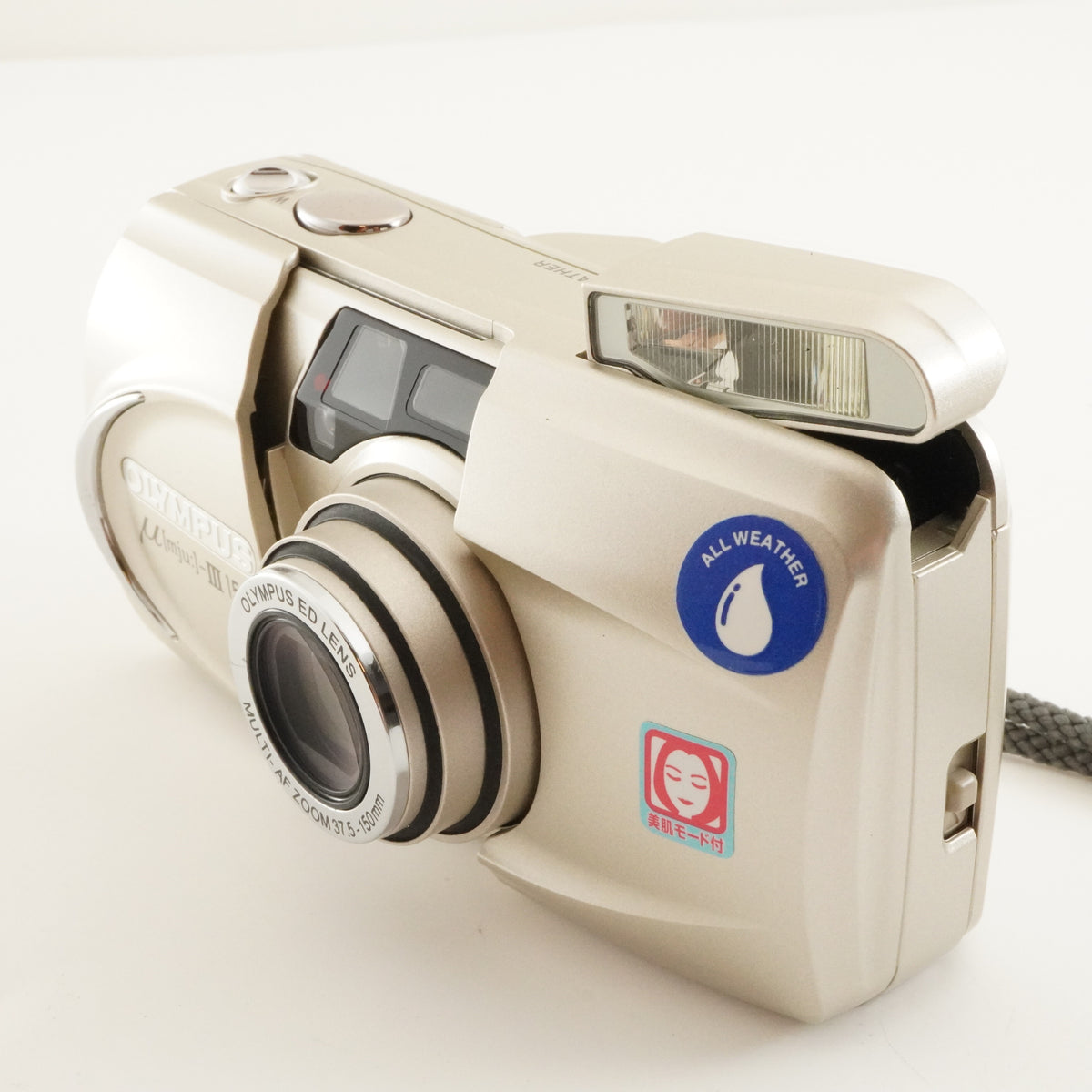 OLYMPUS mju III 150 & Case & RC-200 Point & Shoot Film Camera from Japan #12760