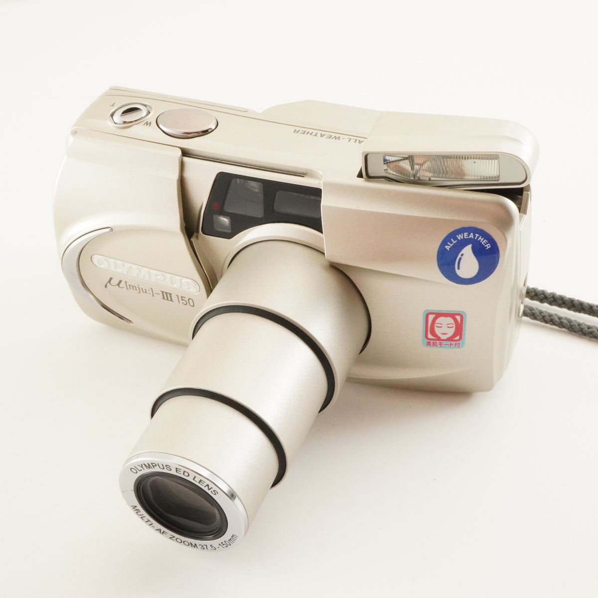 OLYMPUS mju III 150 & Case & RC-200 Point & Shoot Film Camera from Japan #12760