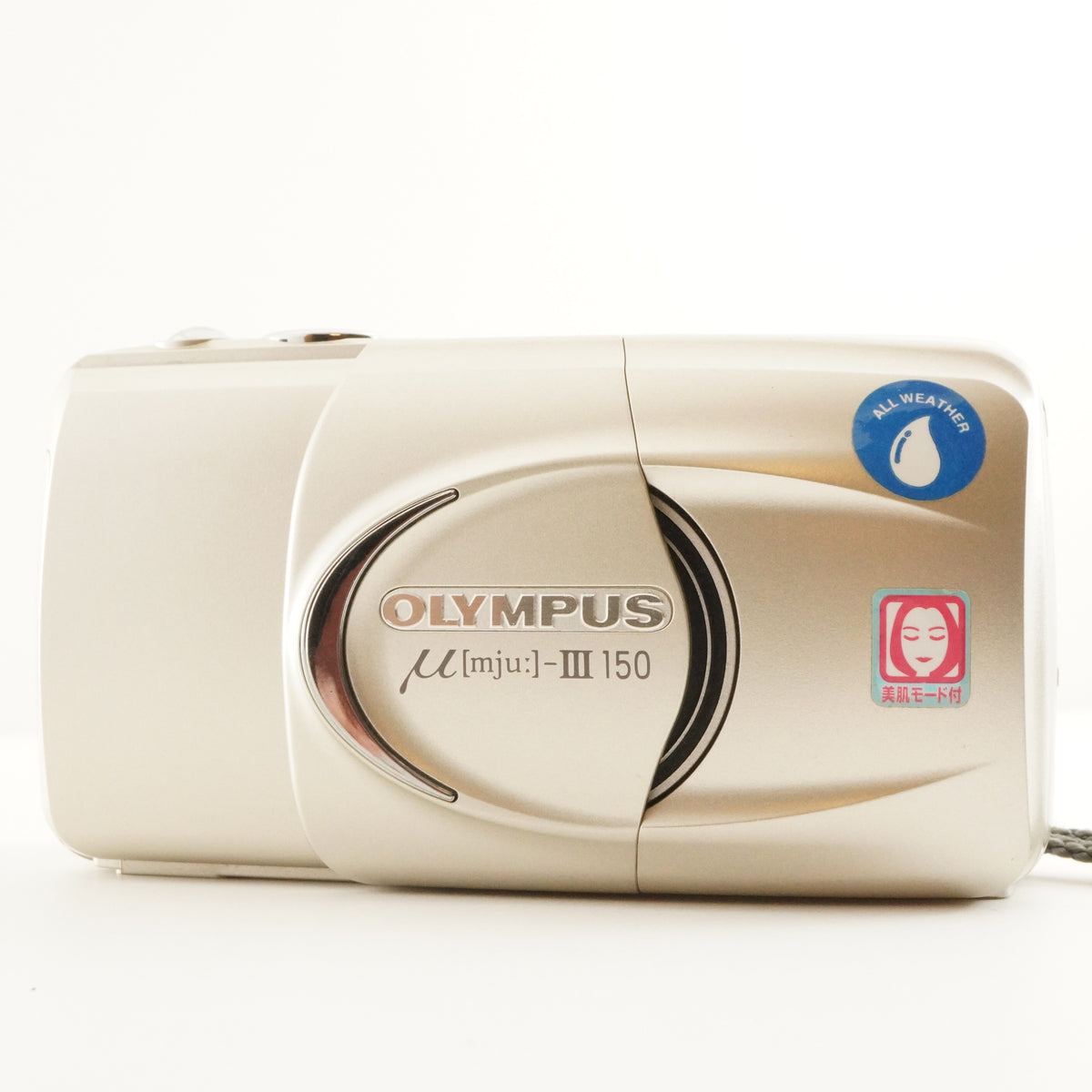 OLYMPUS mju III 150 + Case + RC-200 Point & Shoot Film Camera from Japan #12777