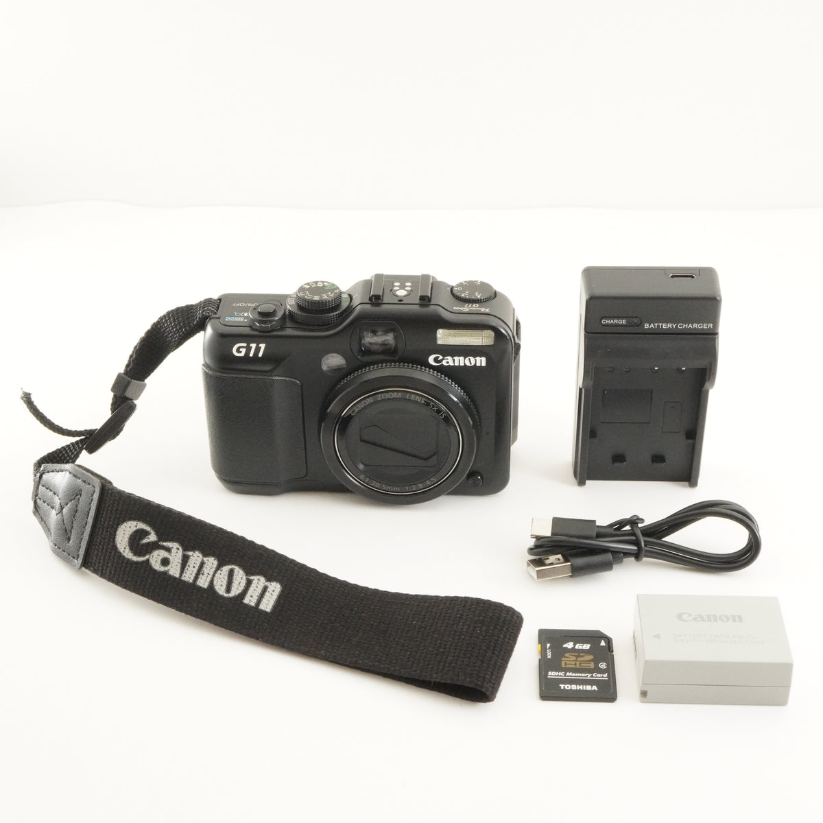 Canon PowerShot G11 + 4GB SDHC Card Compact Digital Camera from Japan #12910