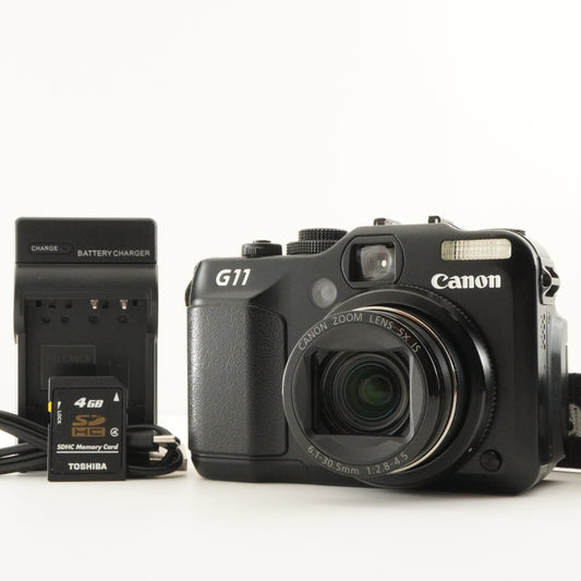 Canon PowerShot G11 + 4GB SDHC Card Compact Digital Camera from Japan #12910