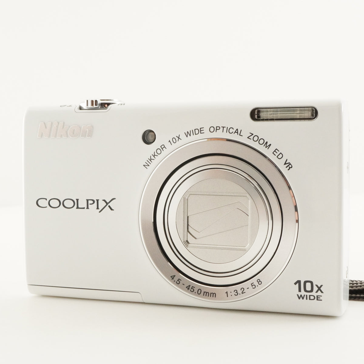 Nikon COOLPIX S6200 White + 4GB SDHC Card Digital Camera from Japan #12920