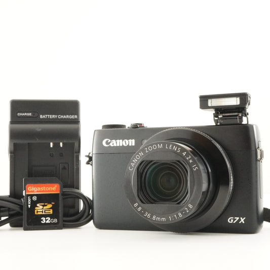 MINT Canon PowerShot G7X + 32GB SDHC Card Digital Camera from Japan #13153