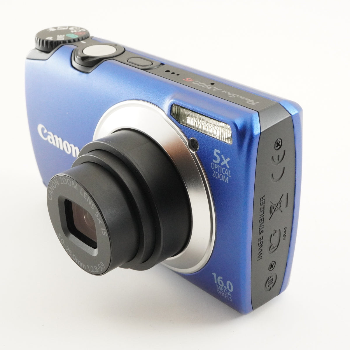 Canon PowerShot A3300 IS Blue + 4GB SDHC Card Digital Camera from Japan #13154