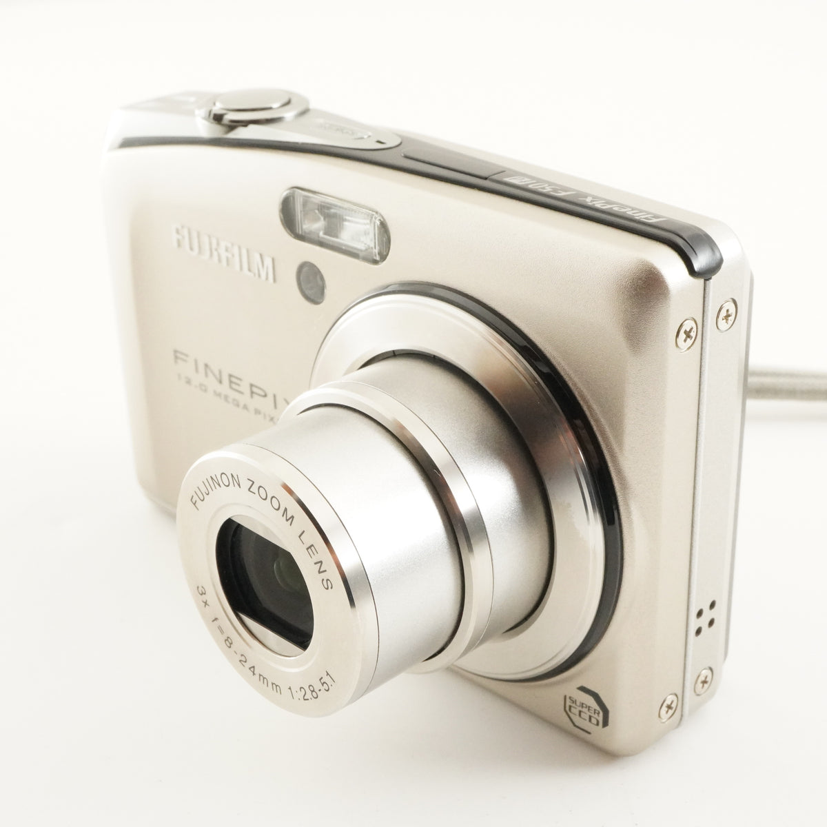 FUJIFILM FINEPIX F50fd Gold + 4GB SDHC Card Digital Camera from Japan #13194
