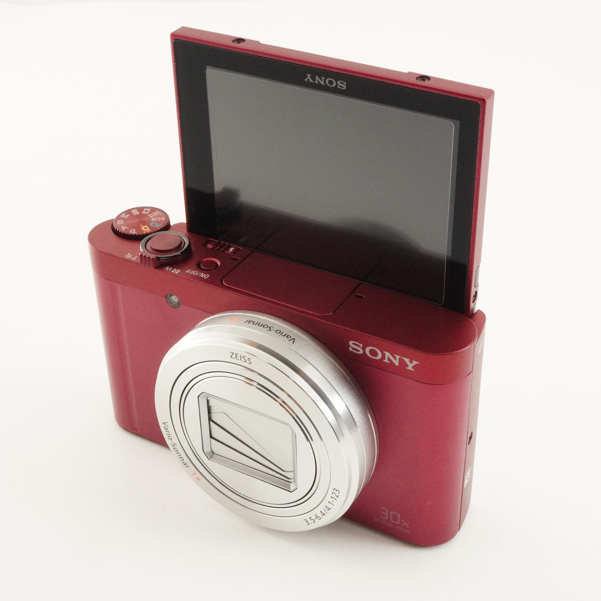 MINT/ SONY Cyber-shot DSC-WX500 Red + Case + 4GB SDHC Card from Japan #13256