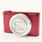 MINT/ SONY Cyber-shot DSC-WX500 Red + Case + 4GB SDHC Card from Japan #13256