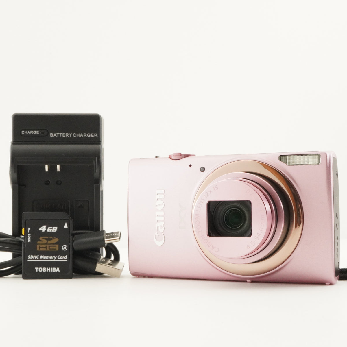 Canon IXY 630 Pink + 4GB SDHC Card Compact Digital Camera from Japan #13257
