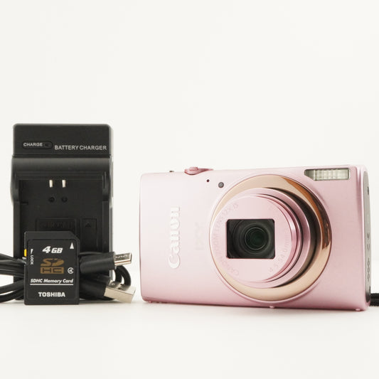 Canon IXY 630 Pink + 4GB SDHC Card Compact Digital Camera from Japan #13257