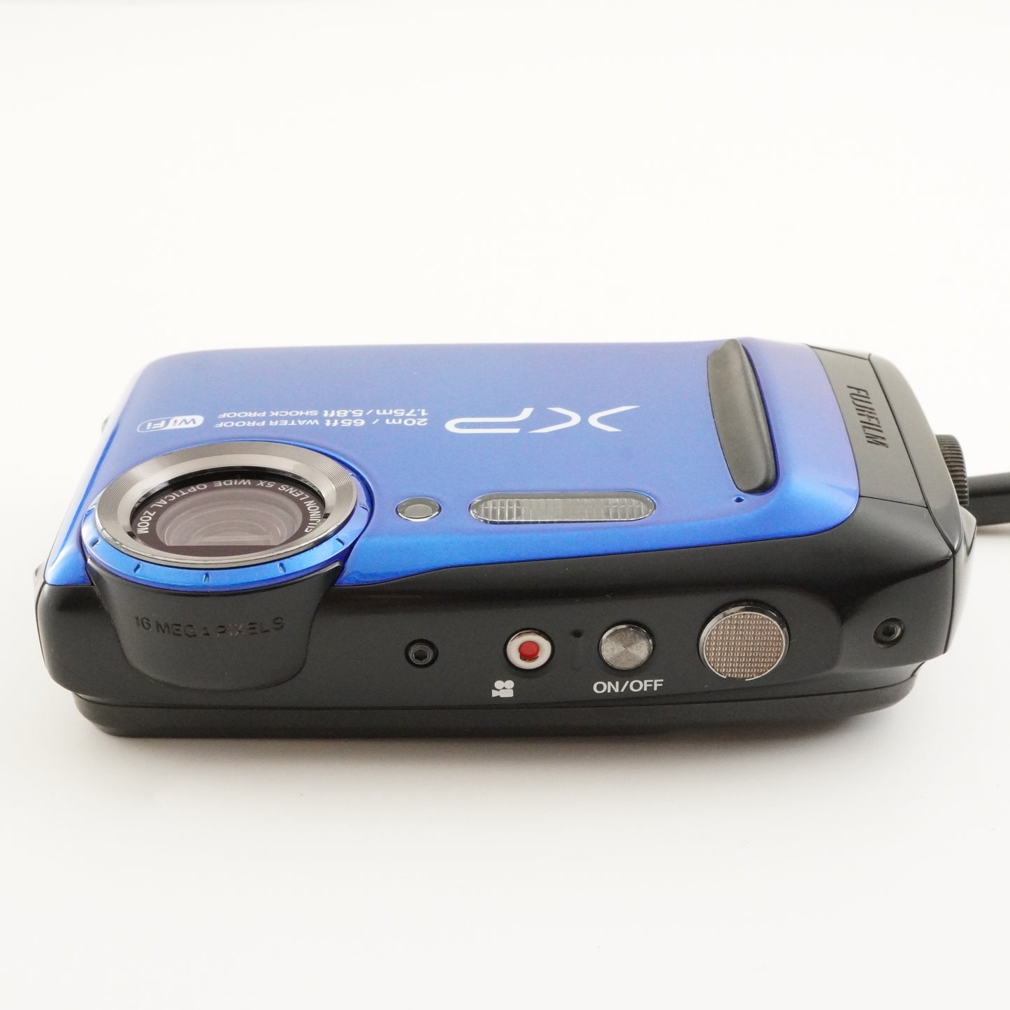 FUJIFILM FinePix XP120 Blue + 4GB SDHC Card Digital Camera from Japan #7176