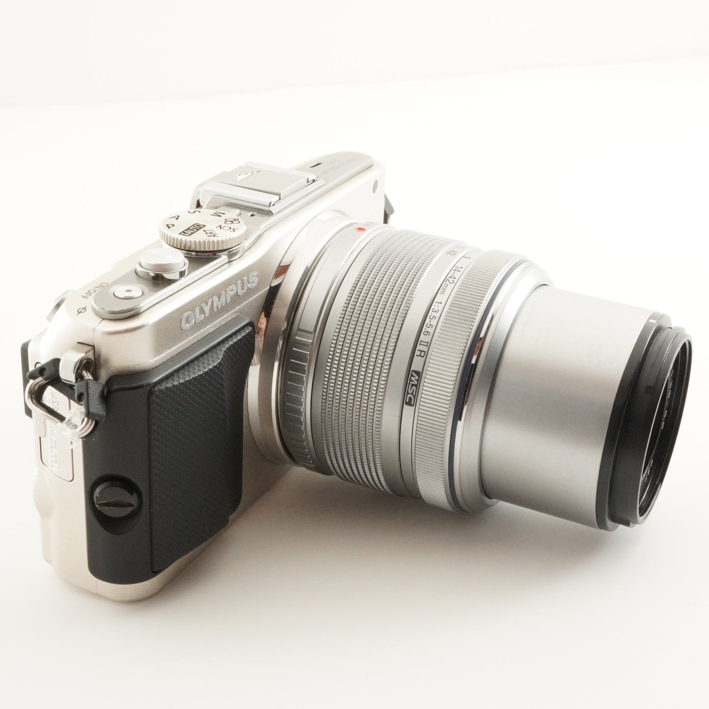 [4,466 Shots] OLYMPUS PEN Lite E-PL5 Silver + 14-42mm In Box from Japan #7234