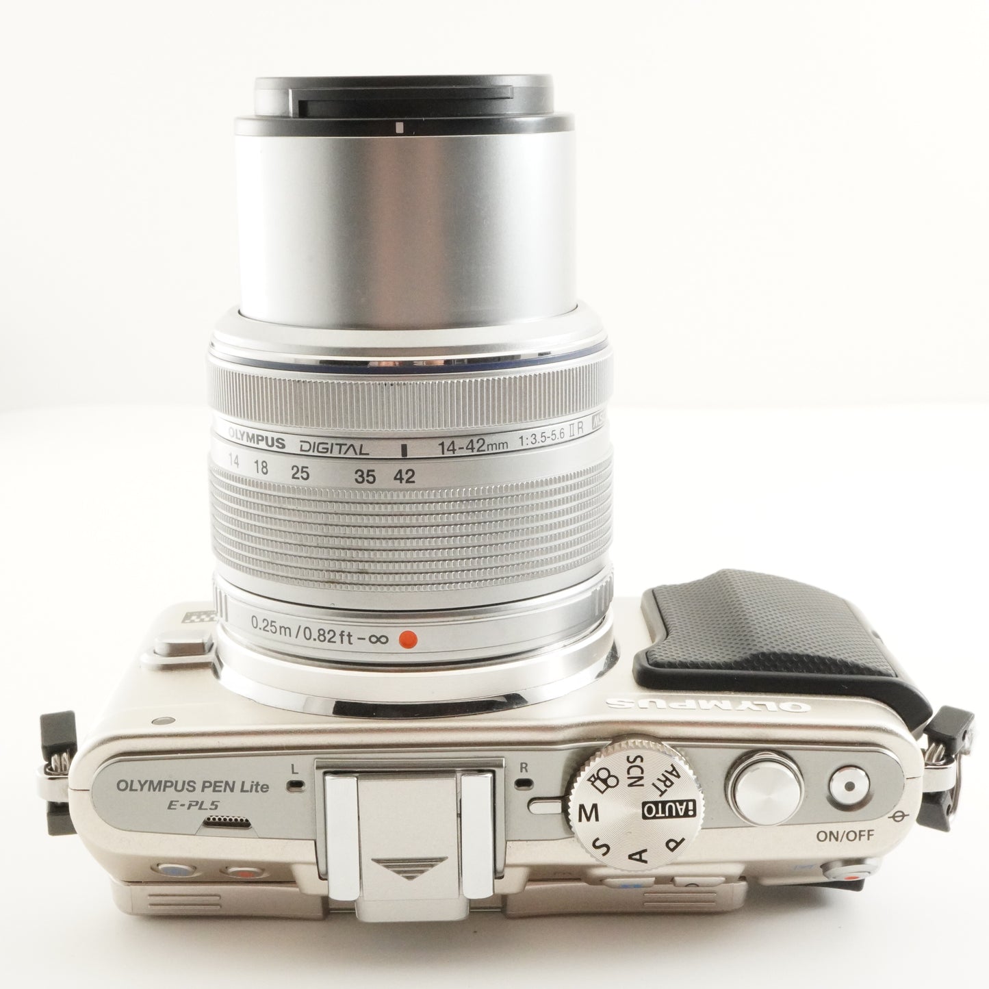 [4,466 Shots] OLYMPUS PEN Lite E-PL5 Silver + 14-42mm In Box from Japan #7234