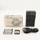 FUJIFILM FinePix F200EXR Silver + 4GB SDHC Card from Japan #7305