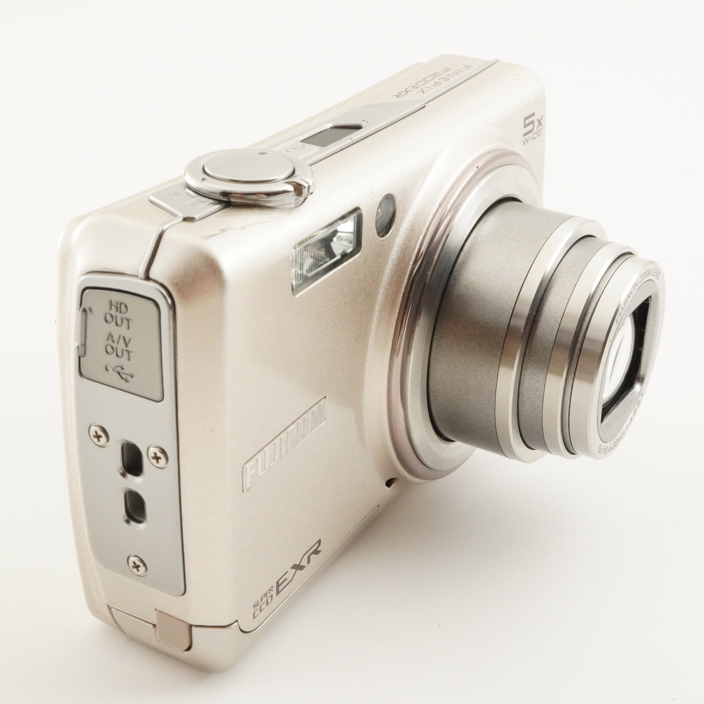 FUJIFILM FinePix F200EXR Silver + 4GB SDHC Card from Japan #7305