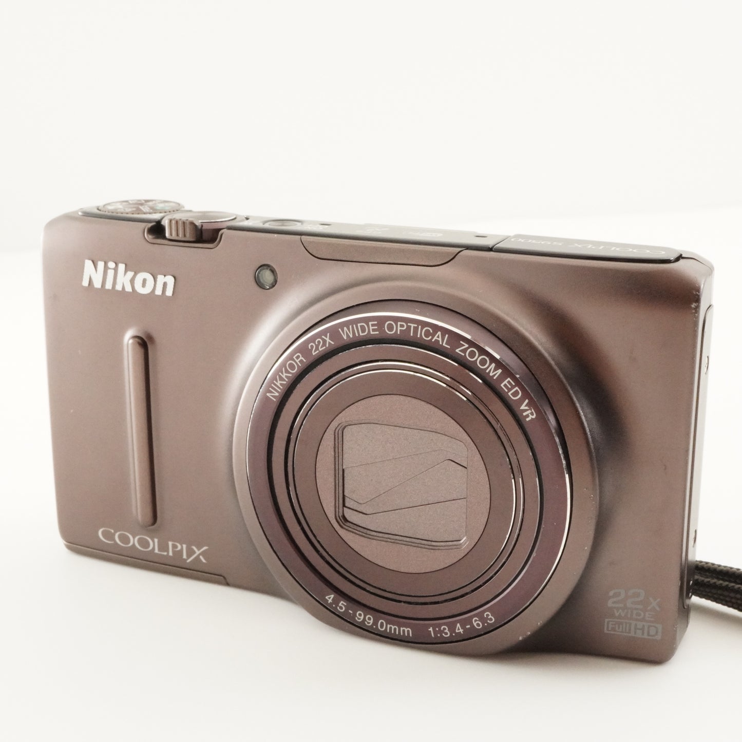 Nikon COOLPIX S9500 Brown With 4GB SDHC Card Digital Camera from Japan #7306