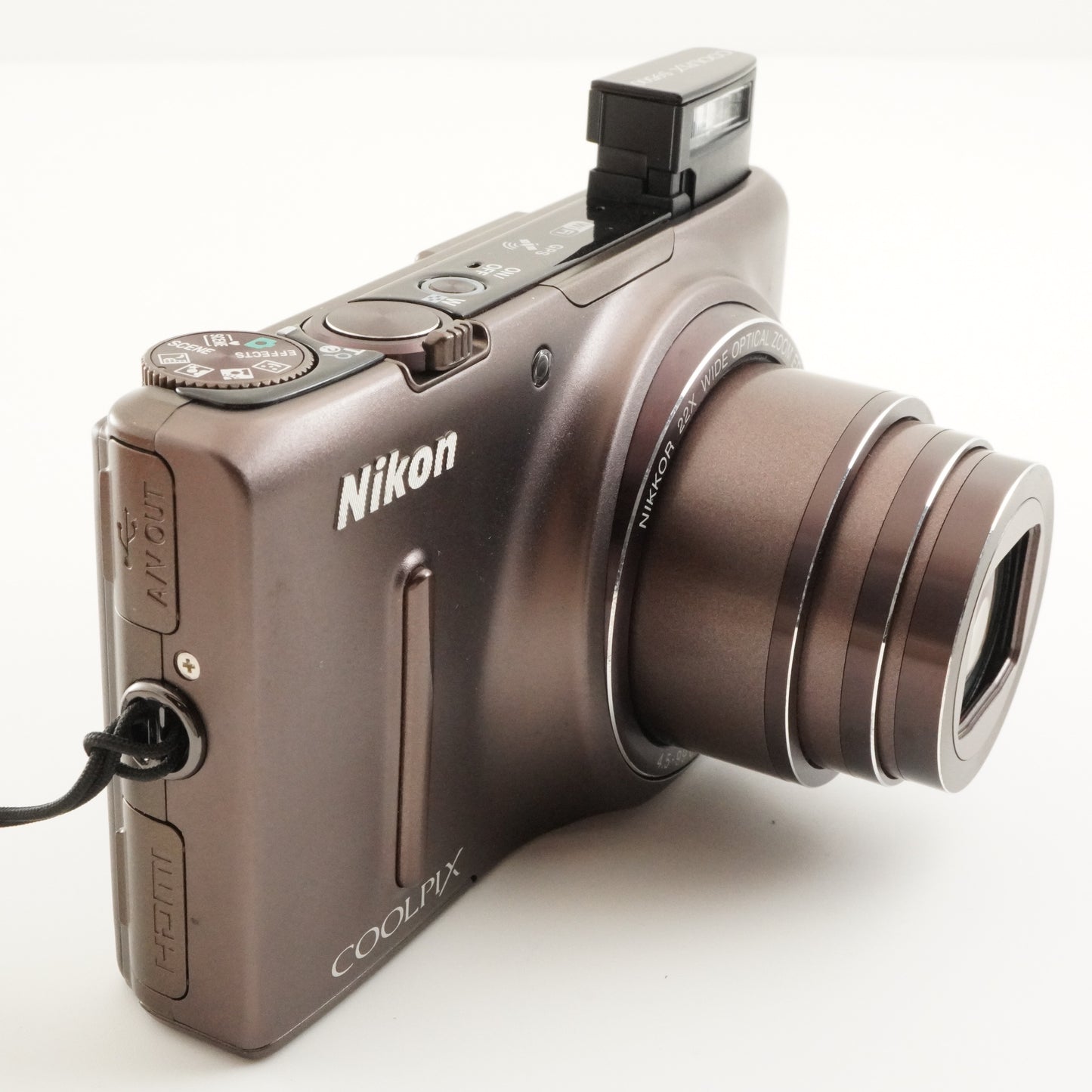 Nikon COOLPIX S9500 Brown With 4GB SDHC Card Digital Camera from Japan #7306