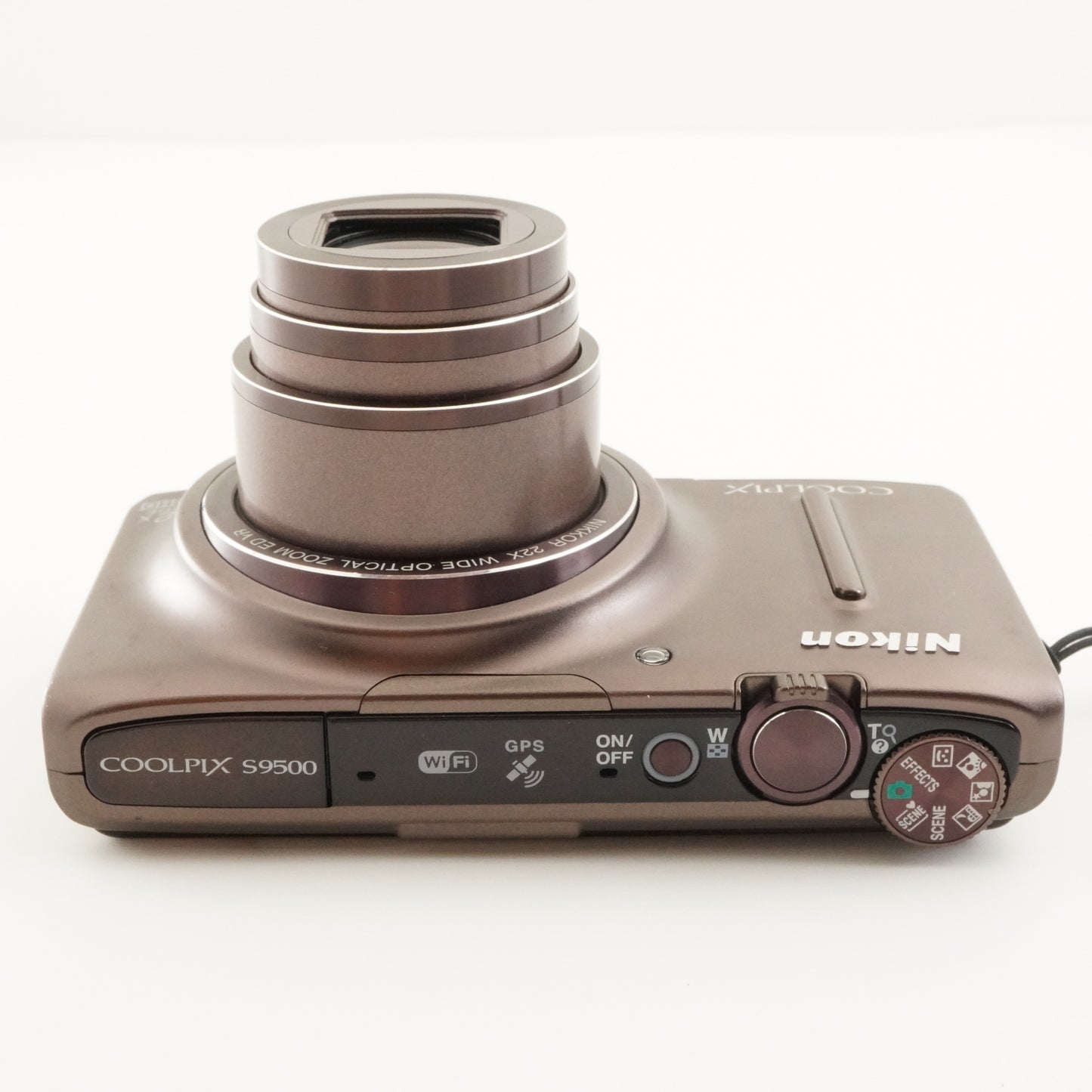 Nikon COOLPIX S9500 Brown With 4GB SDHC Card Digital Camera from Japan #7306