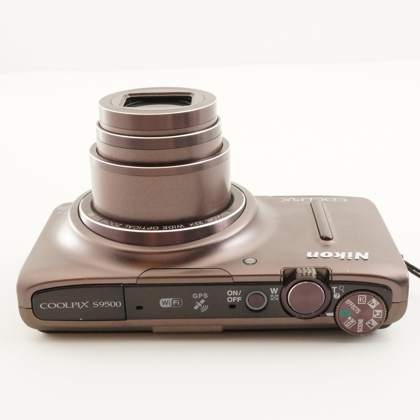 Nikon COOLPIX S9500 Brown With 4GB SDHC Card Digital Camera from Japan #7391