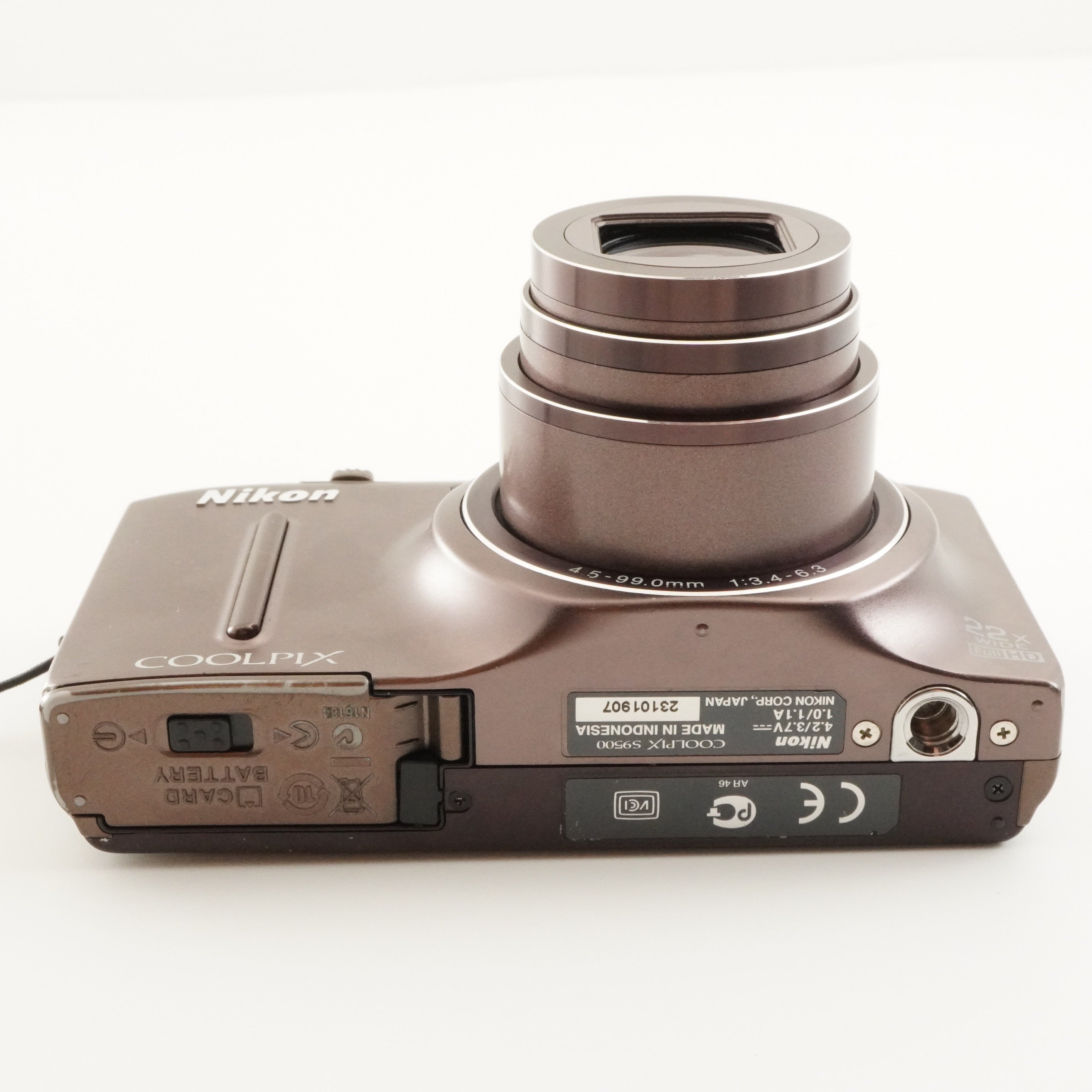 Nikon COOLPIX S9500 Brown With 4GB SDHC Card Digital Camera from