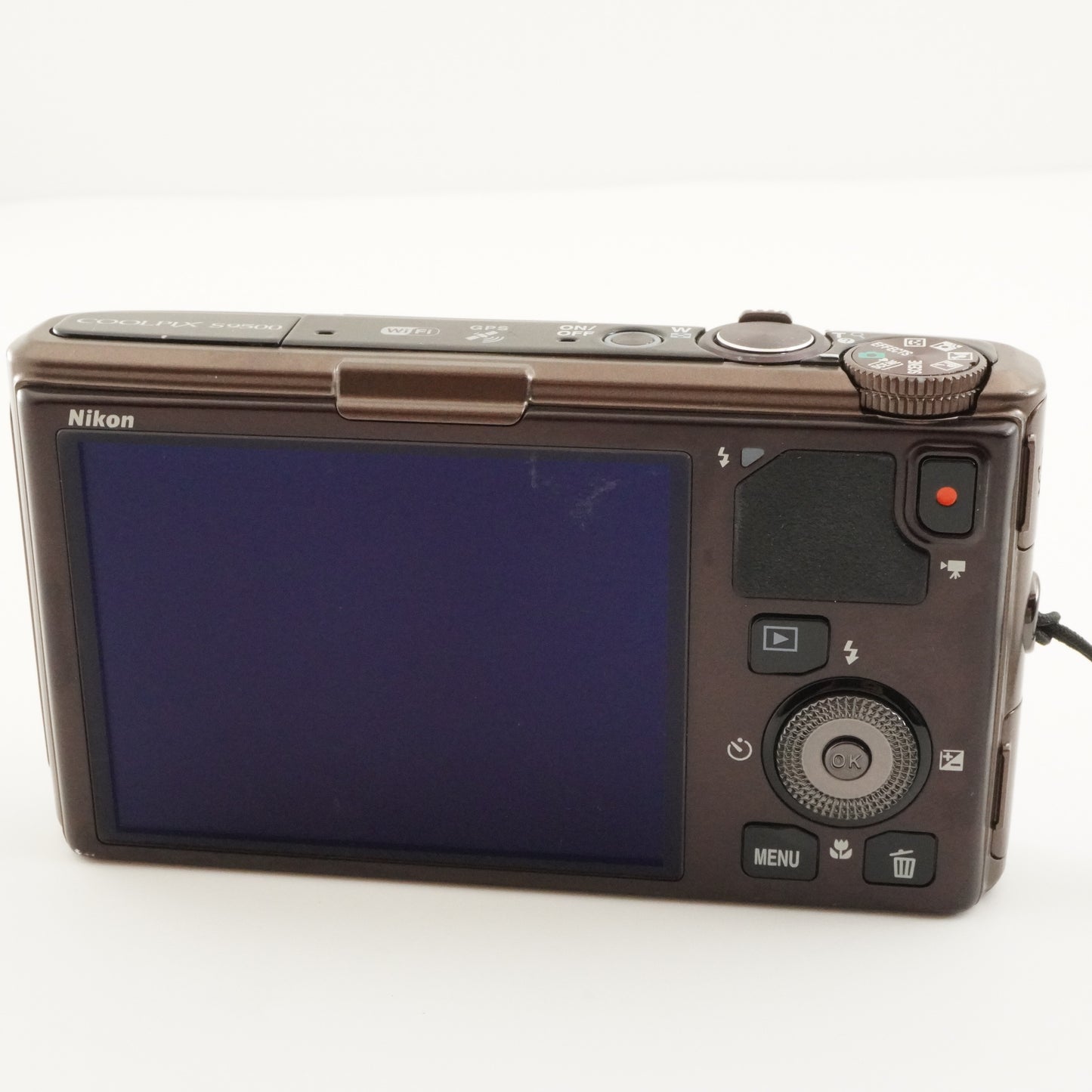 Nikon COOLPIX S9500 Brown With 4GB SDHC Card Digital Camera from Japan #7391