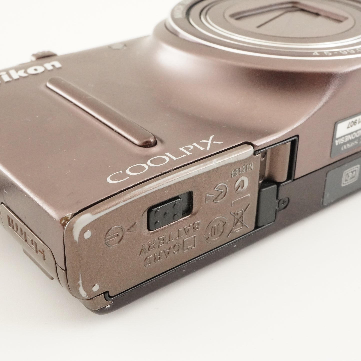 Nikon COOLPIX S9500 Brown With 4GB SDHC Card Digital Camera from Japan #7391