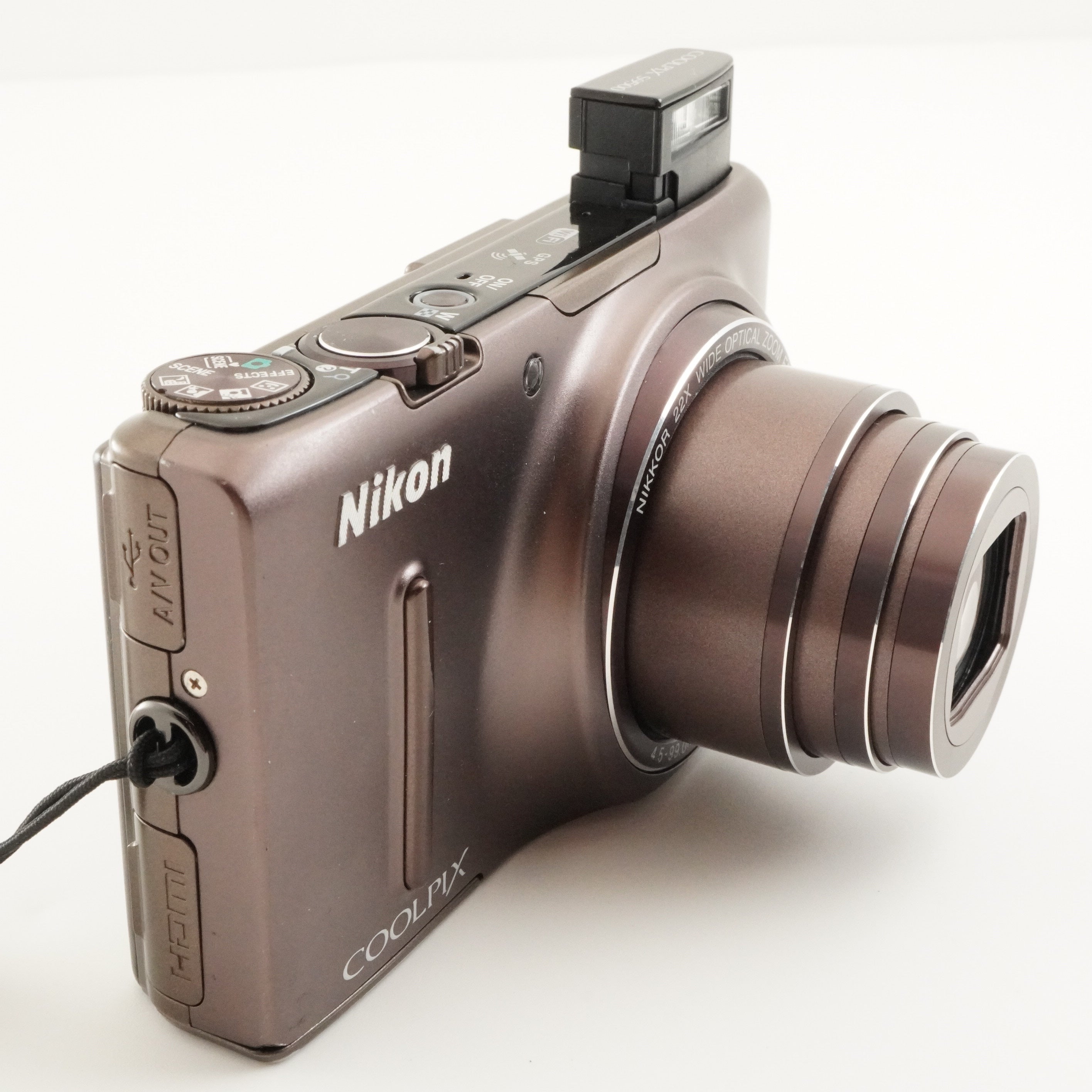 Nikon COOLPIX S9500 Brown With 4GB SDHC Card Digital Camera from