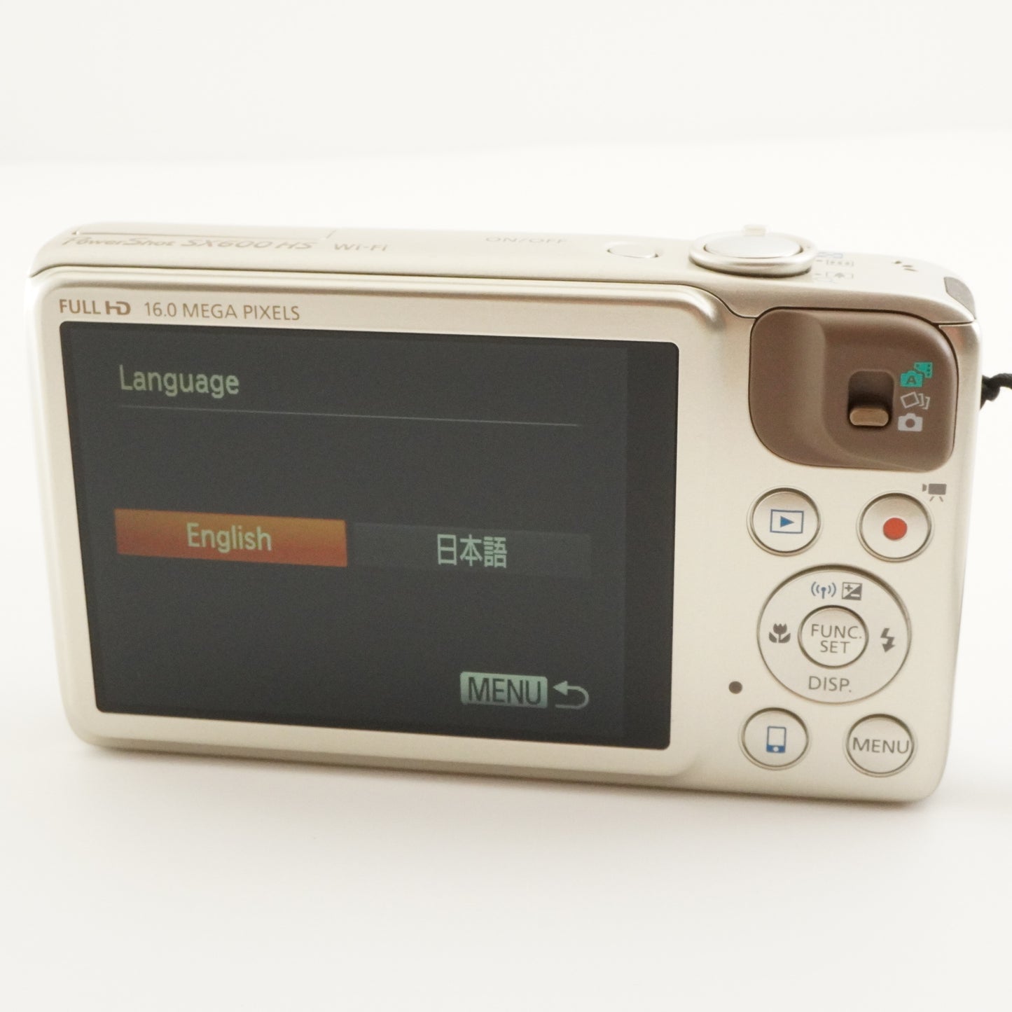 Canon PowerShot SX600 HS Gold With 4GB SDHC Card Digital Camera from Japan #7708