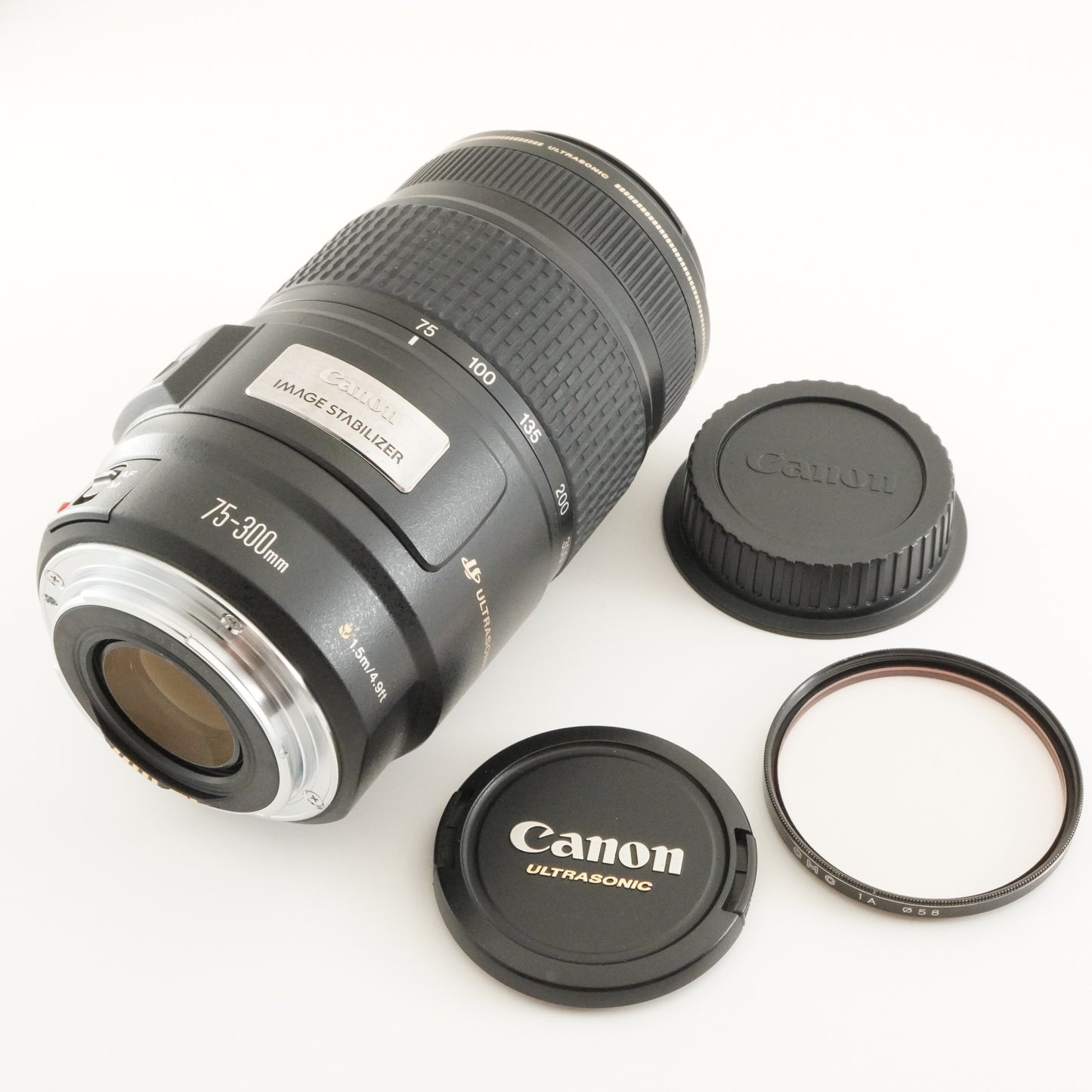 Canon EF 75-300mm F4-5.6 IS USM AF ZOOM Lens from Japan #7731
