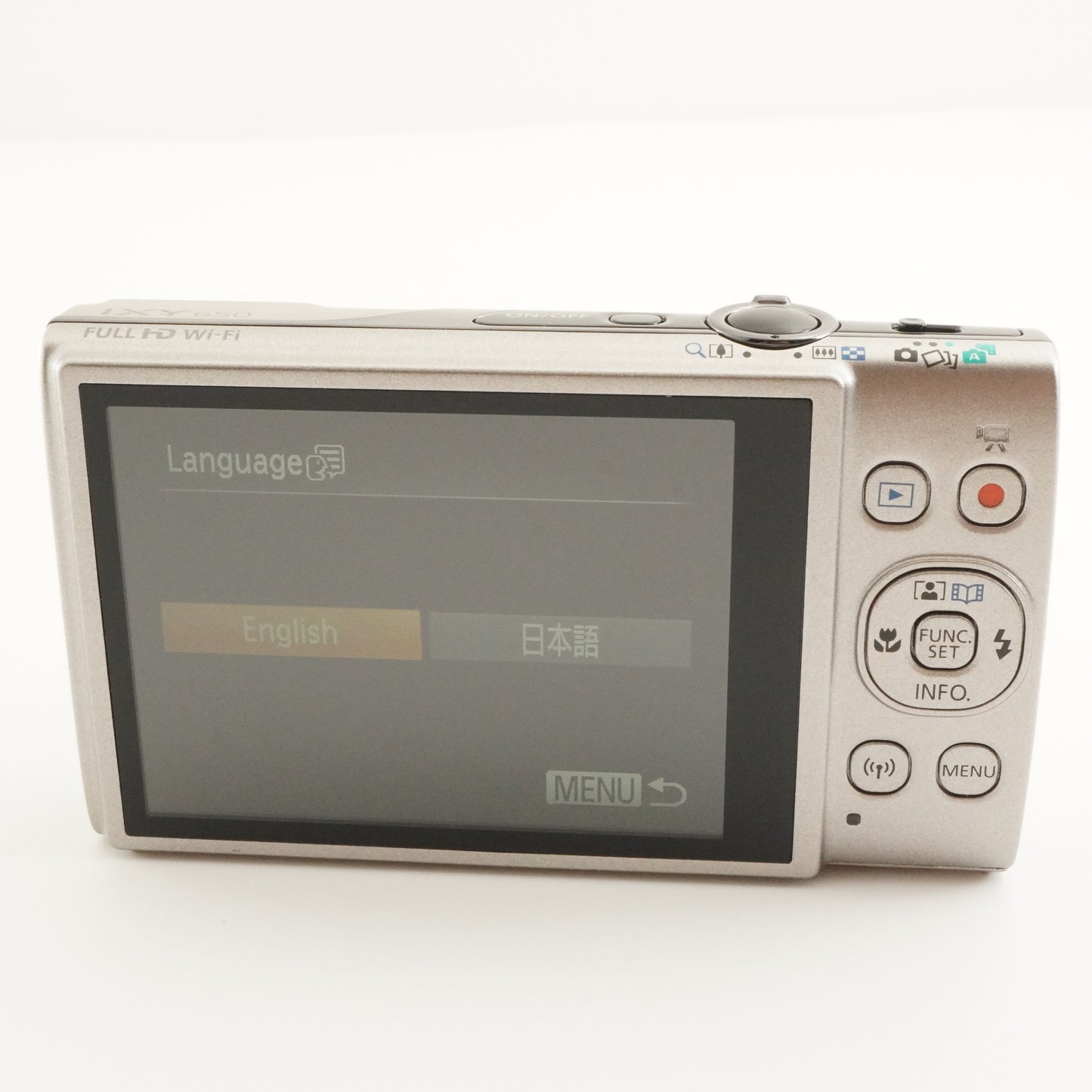 Canon IXY 650 Silver With 4GB SDHC Card Digital Camera from Japan #7735