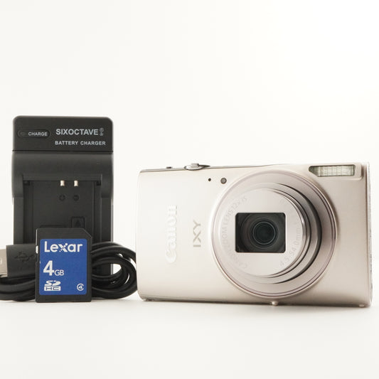 Canon IXY 650 Silver With 4GB SDHC Card Digital Camera from Japan #7735