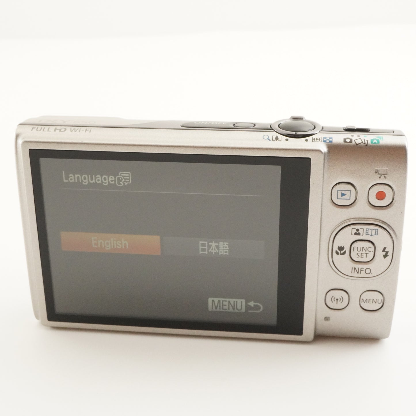 Canon IXY 650 Silver With 4GB SDHC Card Digital Camera from Japan #7736