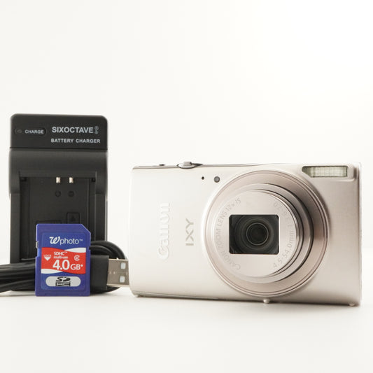 Canon IXY 650 Silver With 4GB SDHC Card Digital Camera from Japan #7736