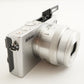 [3,599 Shots] Nikon 1 J4 Silver + 1 NIKKOR 10-30mm +4GB microSD from Japan #7756