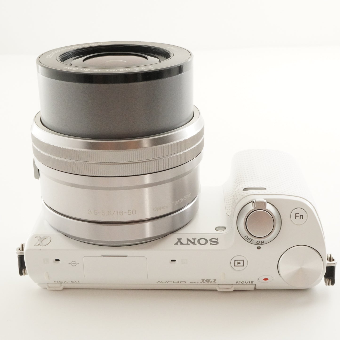 [7,014 Shots] SONY alpha NEX-5R White + E PZ 16-50mm + 32GB SD from Japan #7821